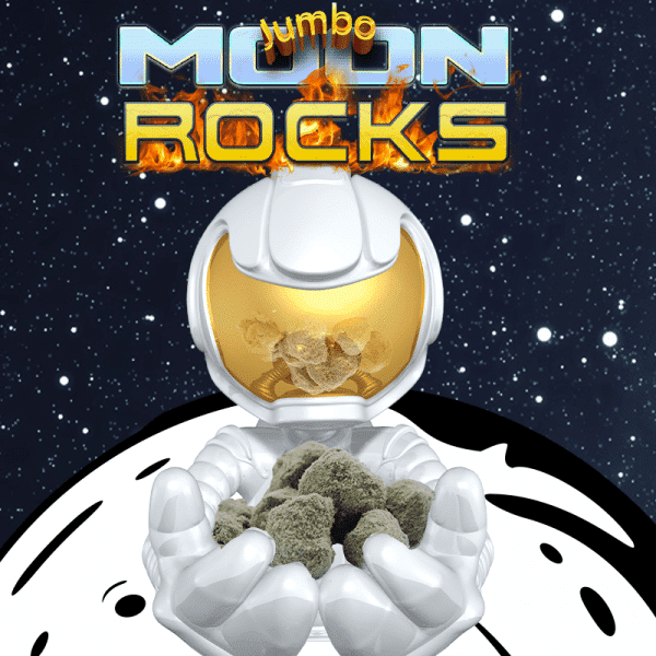 Spectrum Hemp Flower Moon Rocks With Delta 8, CBD, CBN, and topped with CBG kief