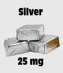 Delta 8 Edibles: Delta 8 Chocolate 25 mg Silver Single