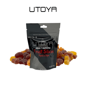 Delta 8 Mini Fruit Slice Gummies Bag