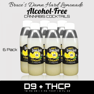 THC Drinks With Real Fruit- Cannabis Cocktails with D9 THC 8 Oz, 6 pack, Half Gallon