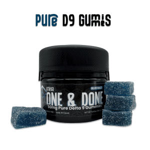 50 mg Delta 9 Blue Raspberry Gummies