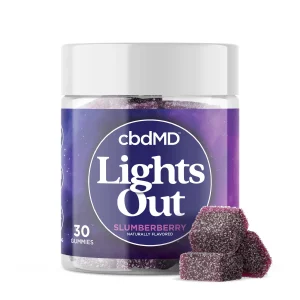 Lights Out Delta 9 Sleep Gummies 50mg CBD + 20mg CBN + 3mg THC
