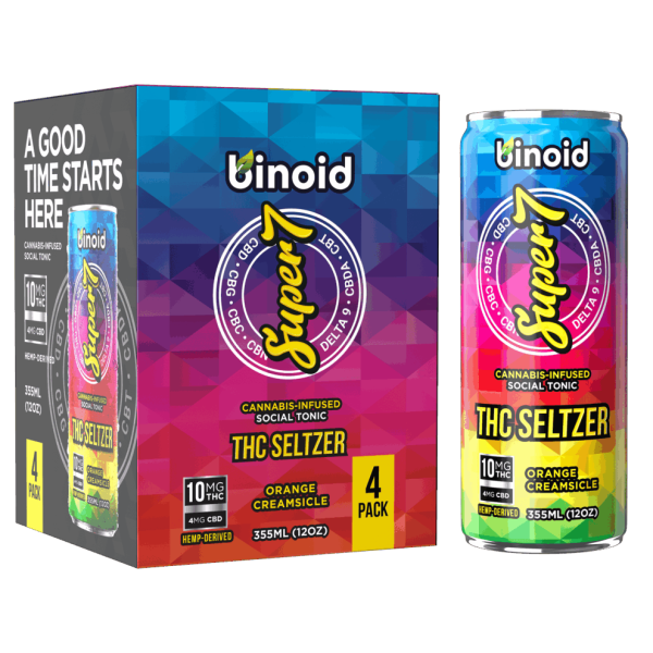 Super 7 THC Beverage 4 Pack | Delta 9 THC Infused Drink