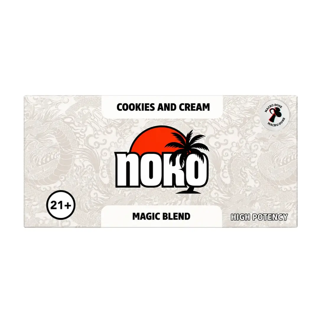 Noko Magic Mushroom Chocolate Bar Cookies and Cream