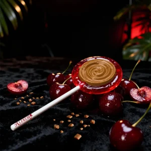 Cherry Drop Mushroom Lolipop