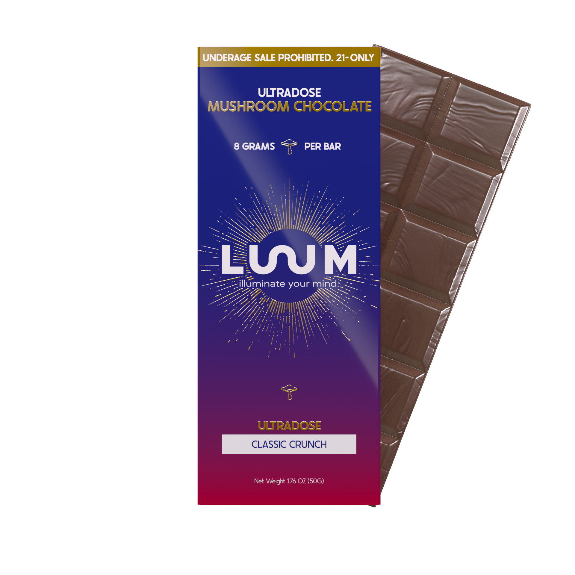 Luum Ultradose Mushroom Chocolate Bar 8G - Image 8