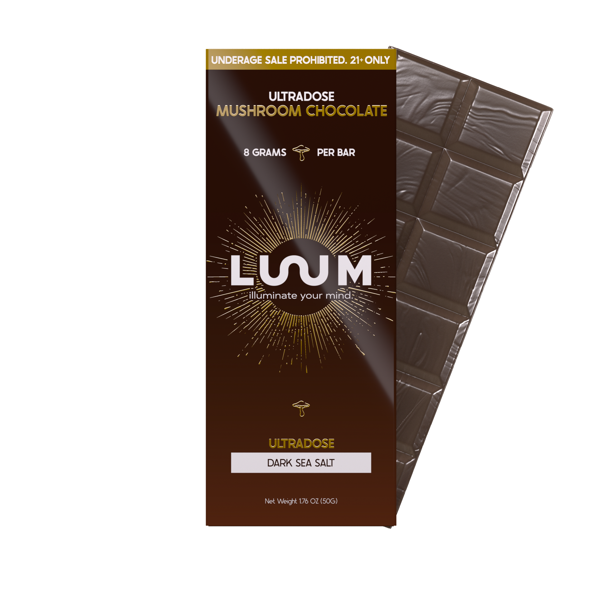 Luum Ultradose Mushroom Chocolate Bar 8G - Image 6