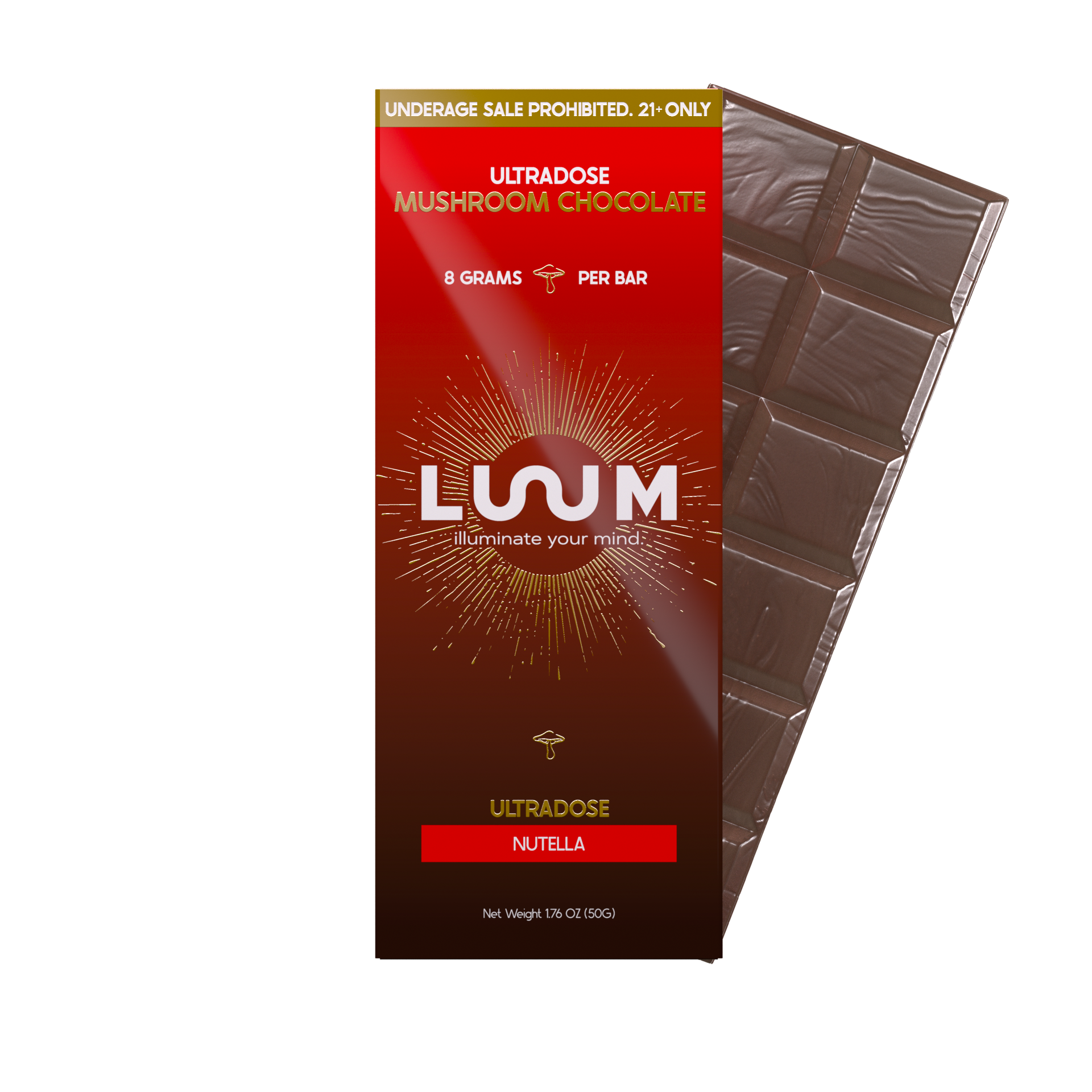 Luum Ultradose Mushroom Chocolate Bar 8G - Image 4