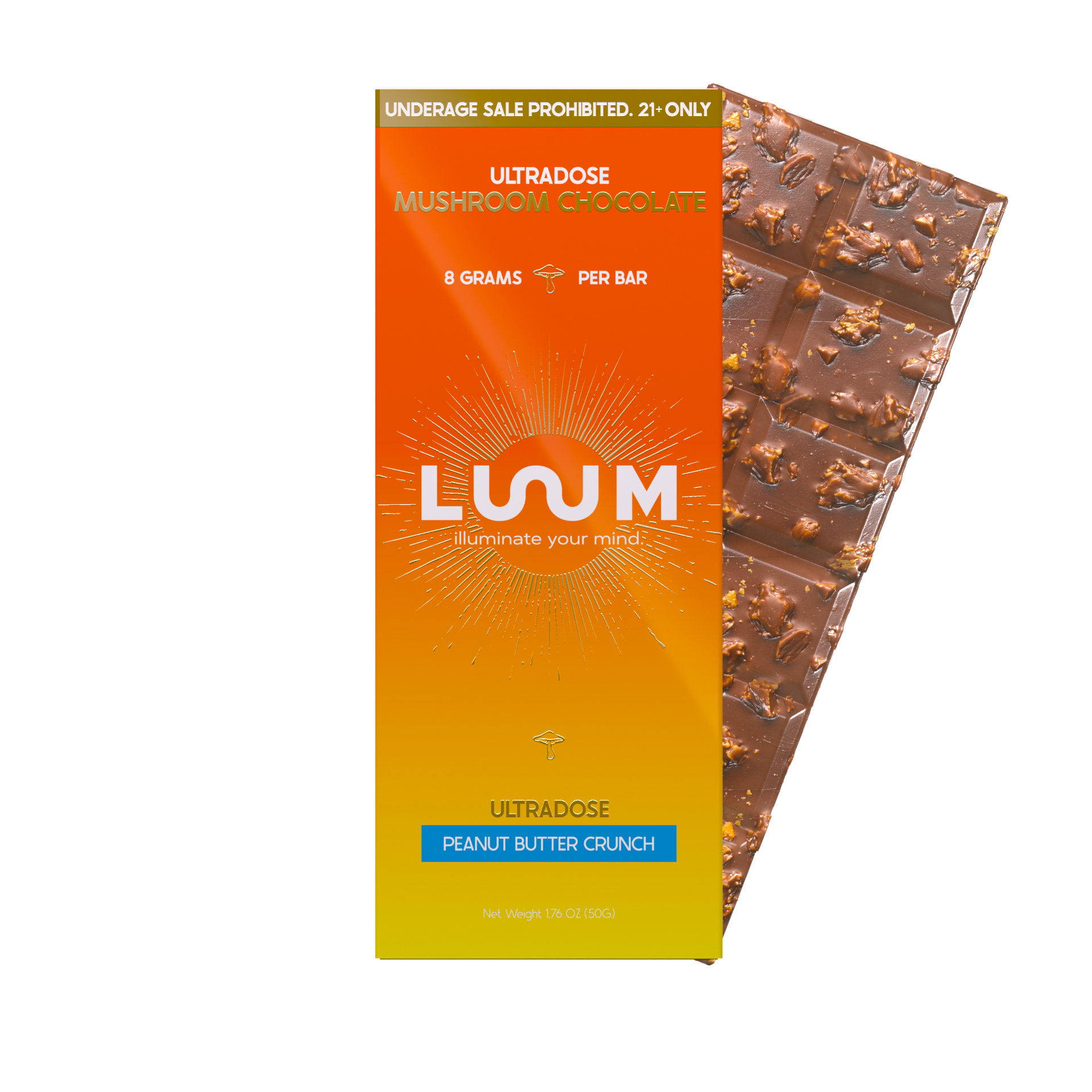 Luum Ultradose Mushroom Chocolate Bar 8G - Image 3