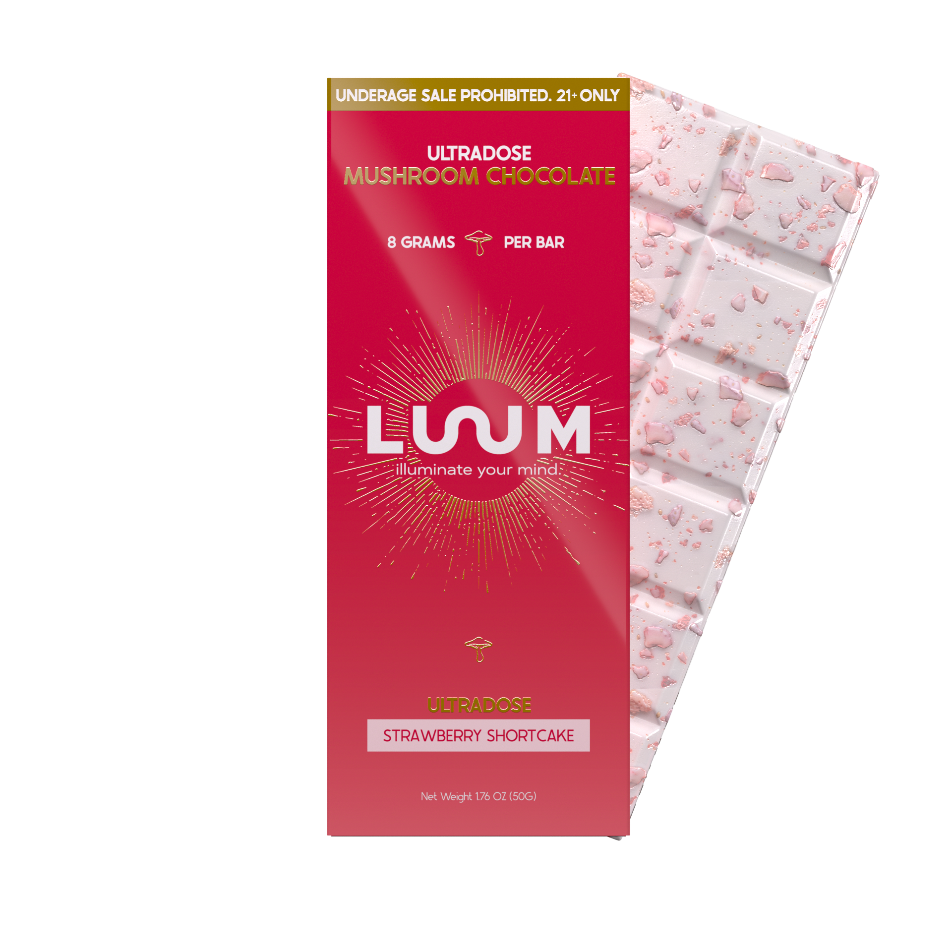 Luum Ultradose Mushroom Chocolate Bar 8G - Image 2