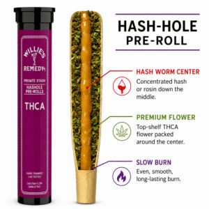 Willie's Remedy THCA HashHole Pre-Rolls