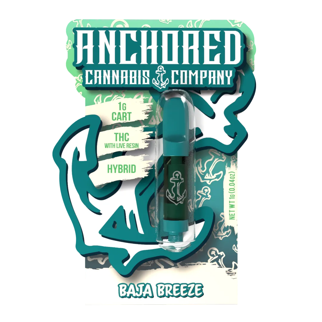 Binoid Anchored 1G THCA Vape Cartridge, Baja Breeze