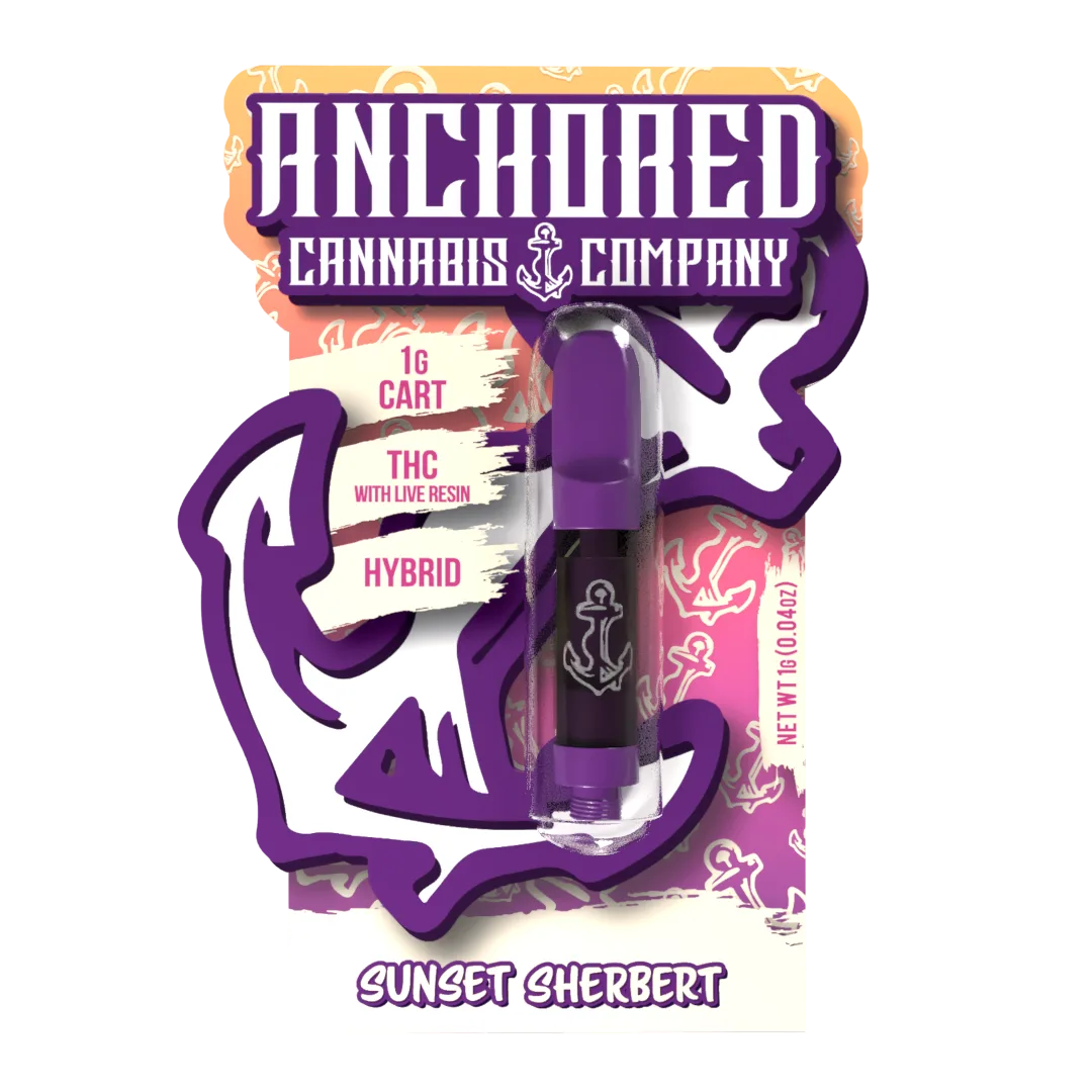 Binoid Anchored 1G THCA Vape Cartridge, Sunset Sherbert